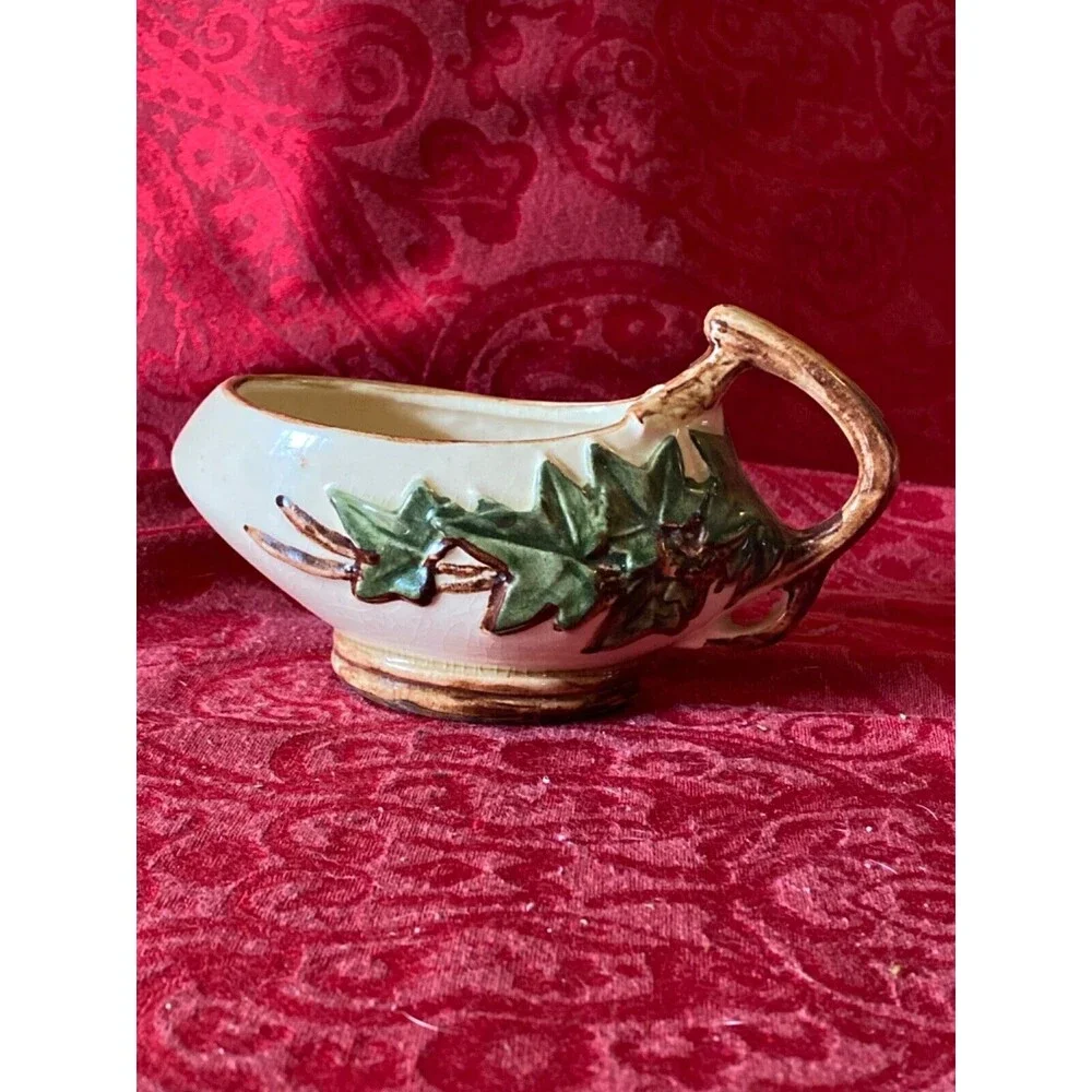 McCoy Midcentury modern vintage ivy planter creamer